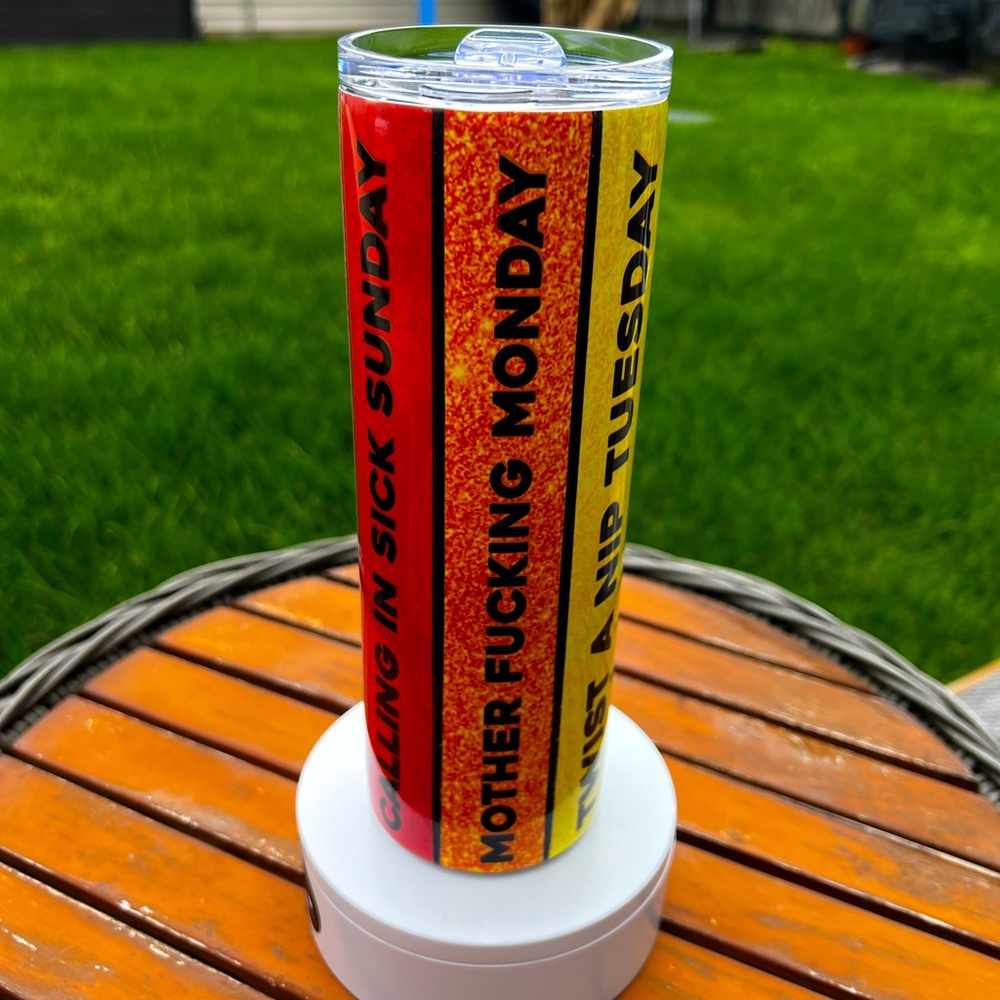Red and Yellow Insulated Tumbler